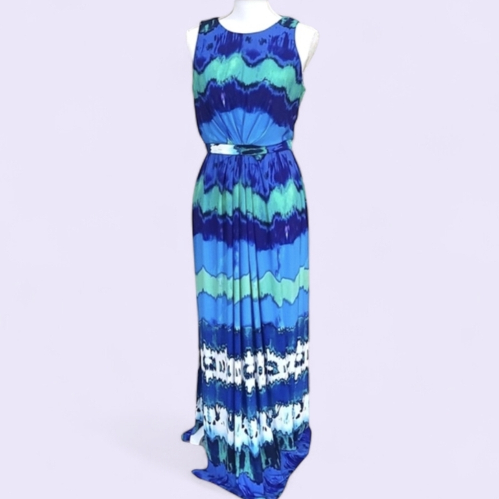 Donna Morgan Tie-Dye Boho Maxi Dress Size 12 - Never Worn
